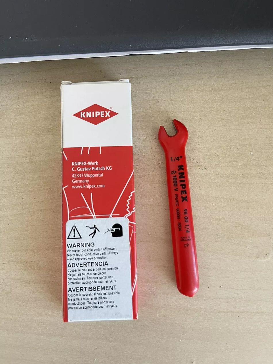 Knipex 98 00 1/4 31/4 Open-End Wrench
