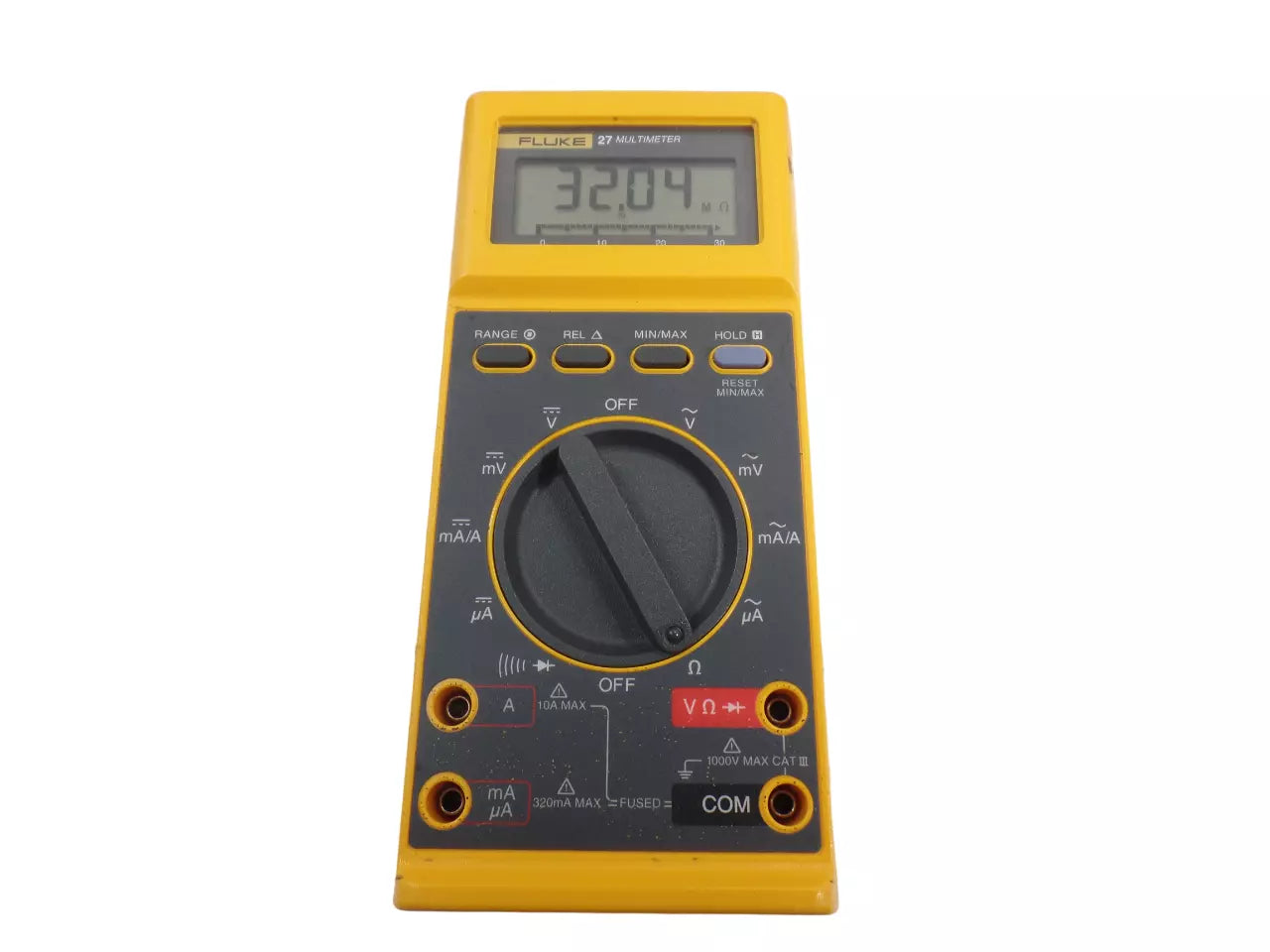 Fluke 27 Multimeter with Probes and Case