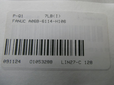 Fanuc A06B-6114-H106 Spindle Amplifier Module 283-339V-DC 240V-AC