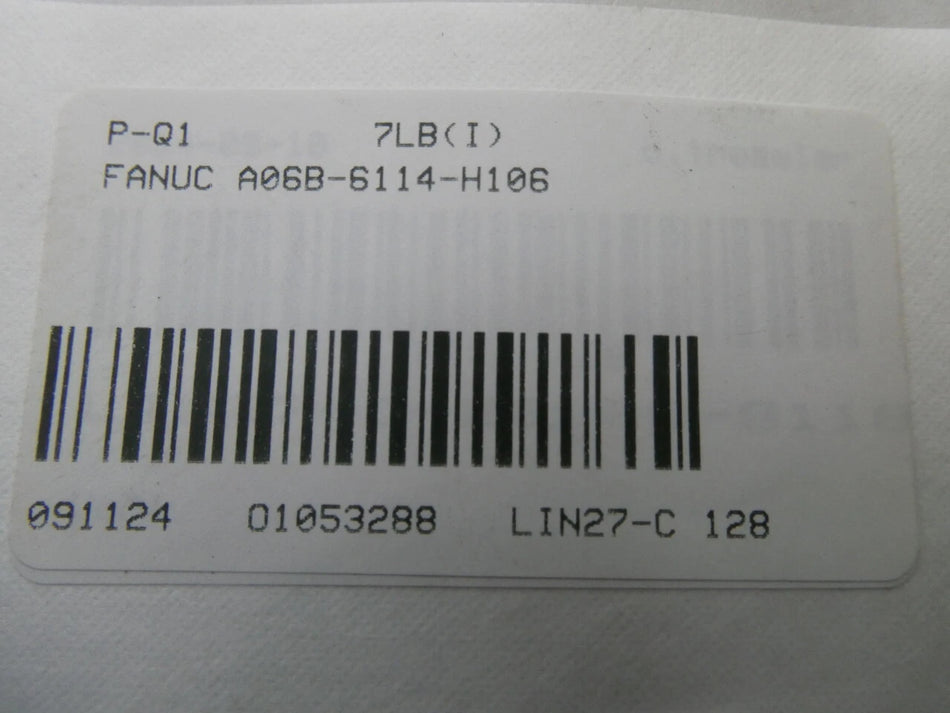 Fanuc A06B-6114-H106 Spindle Amplifier Module 283-339V-DC 240V-AC
