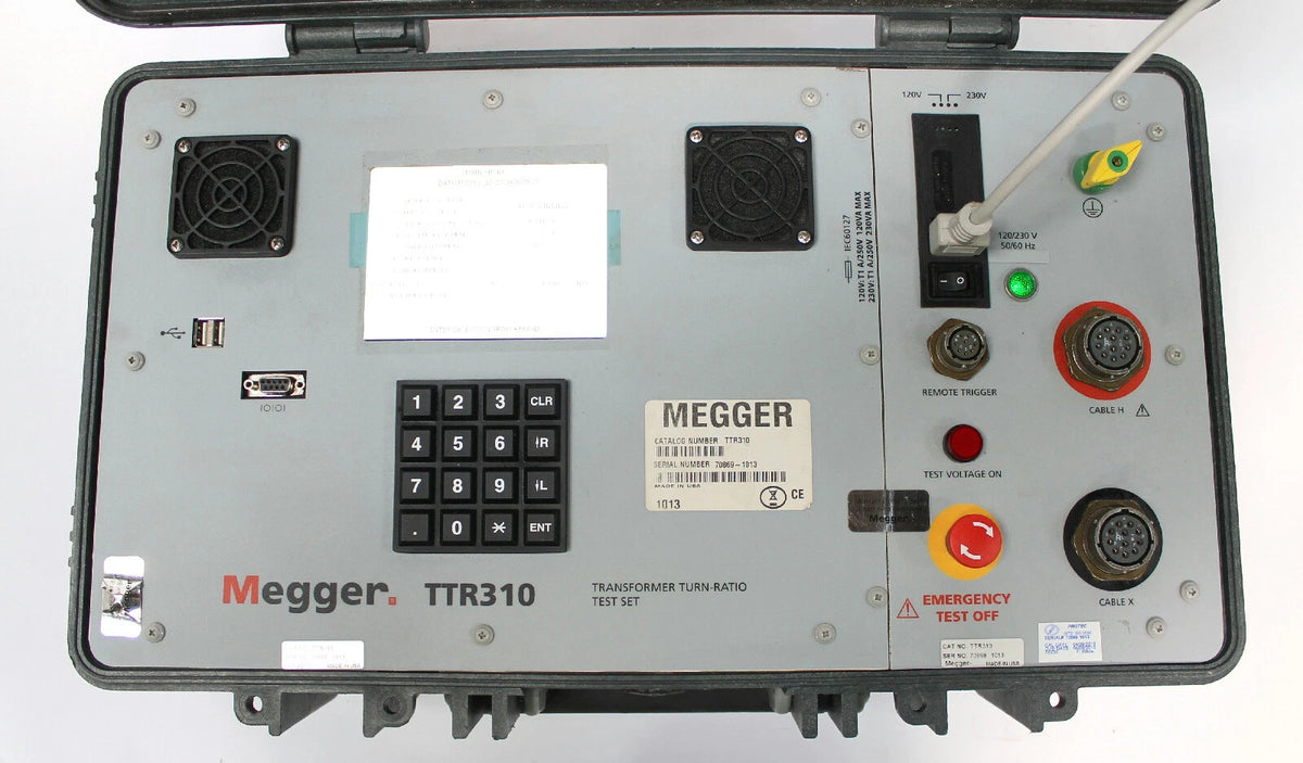 Megger TTR310 Three Phase Transformer Turns Ratio Tester