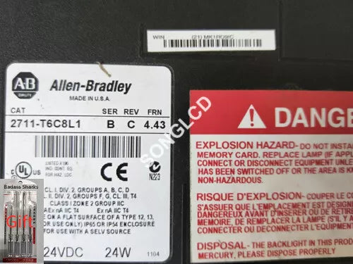 1PCS Allen Bradley 2711-T6C8L1
