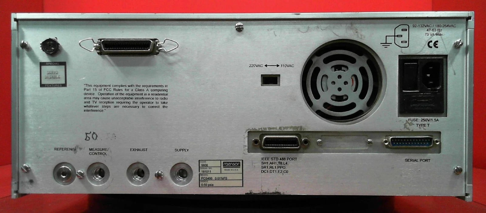 Mensor PCS400 181011 Pressure Calibration System