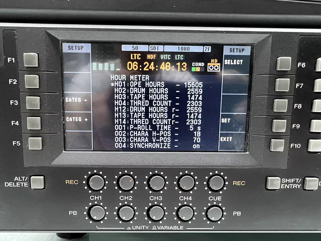 SONY HDW-D1800 HDCAM Studio Editing Recorder