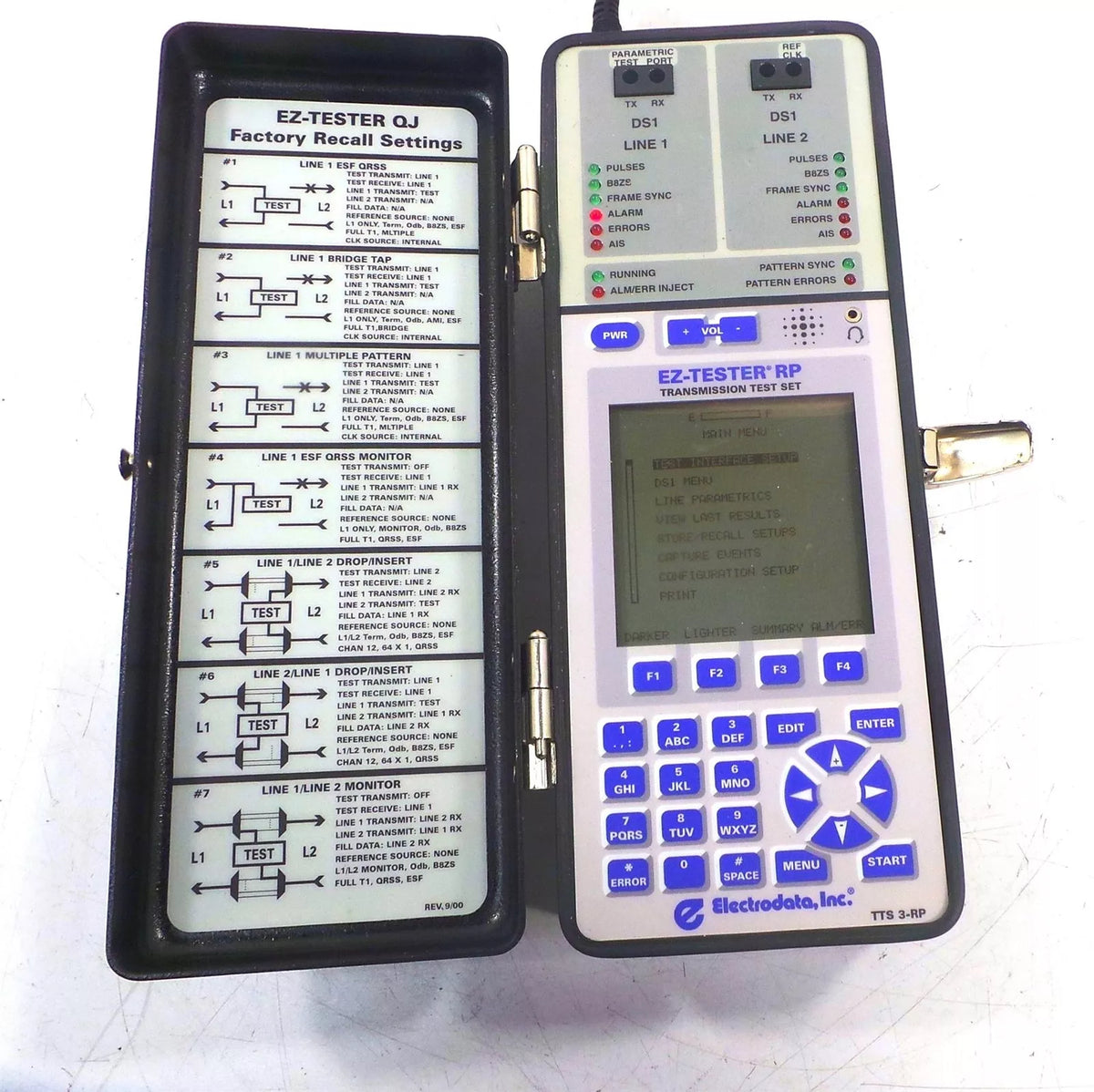 ELECTRODATA INC EZ-TESTER TTS 3-RP Portable Telecommunications Test Set