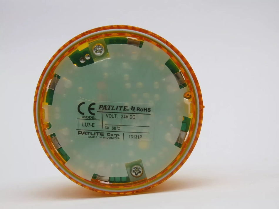 PATLITE LU7 Yellow Stack Light LU7-E LED Unit 24VDC