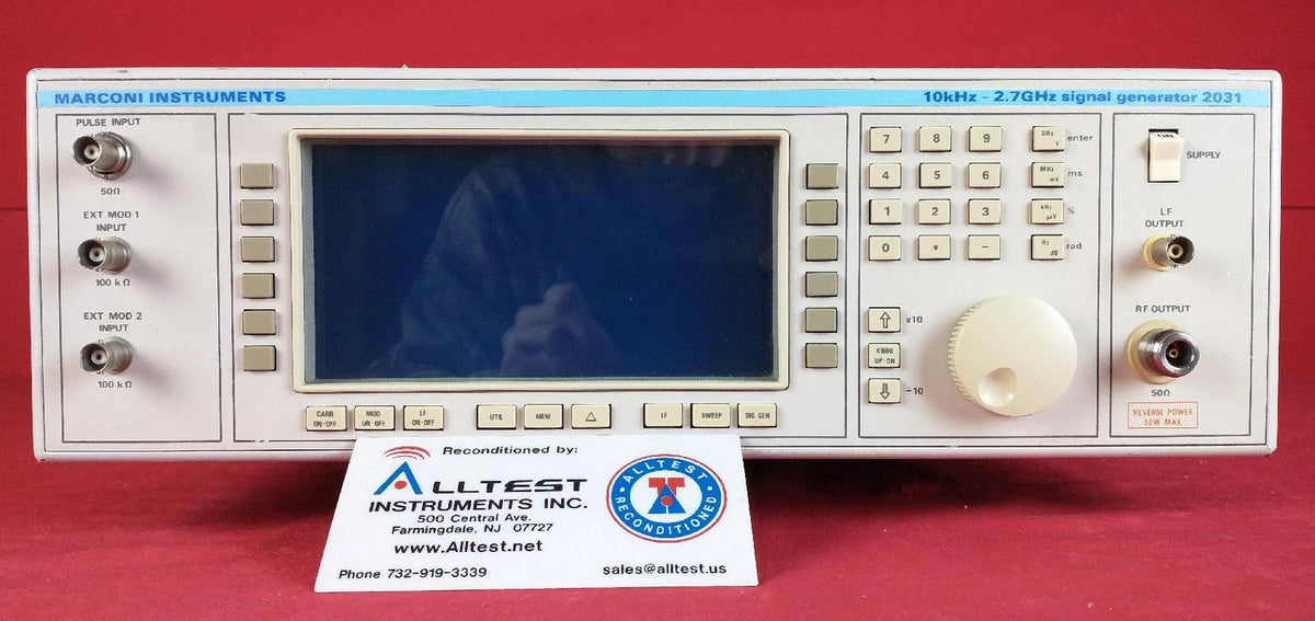 IFR/Marconi 2031-2 119628082 Signal Generator, 10kHz-2.7GHz