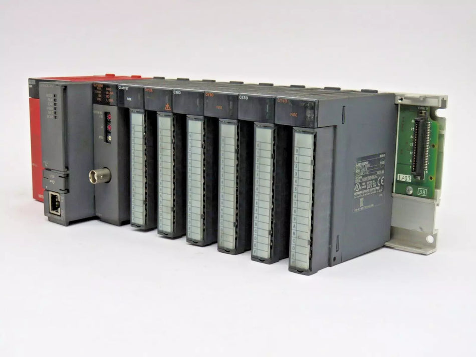 Mitsubishi Melsec-Q Series PLC CPU Full Pack Set Used & Tested