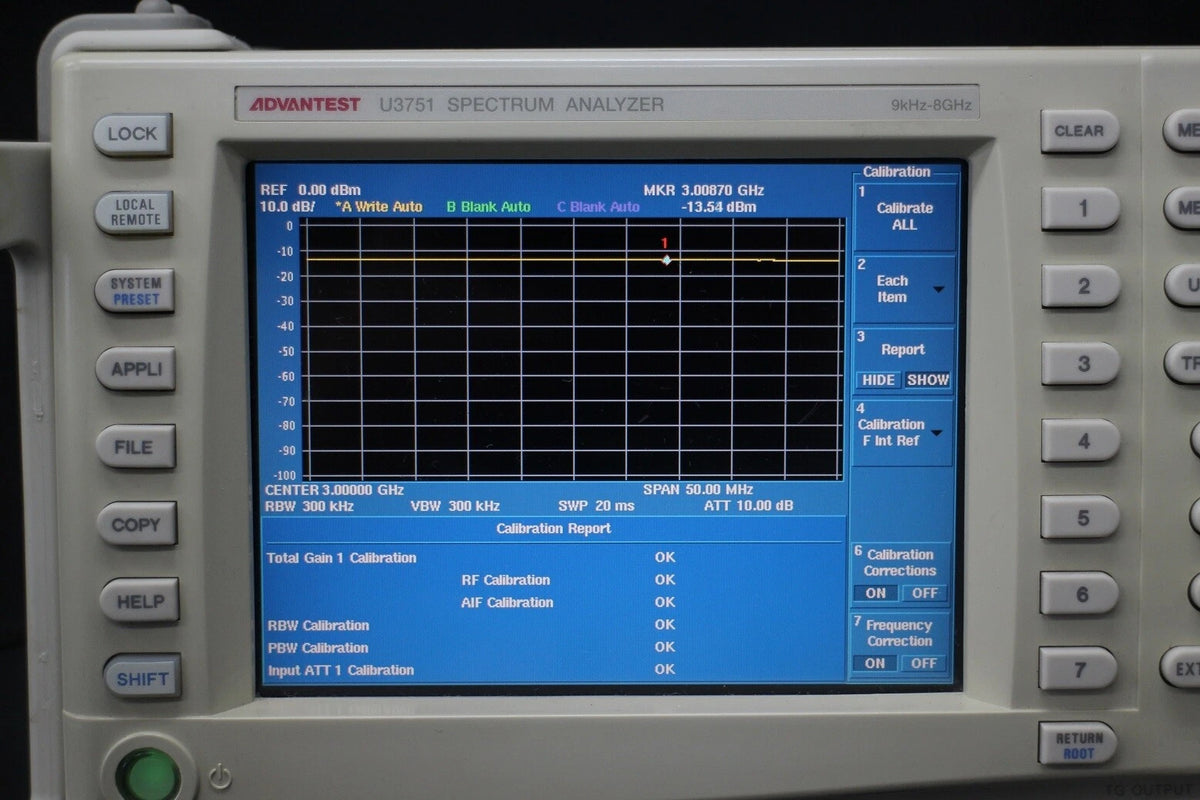 ADVANTEST U3751/74 8GHz Spectrum Analyzer 3GHz TG