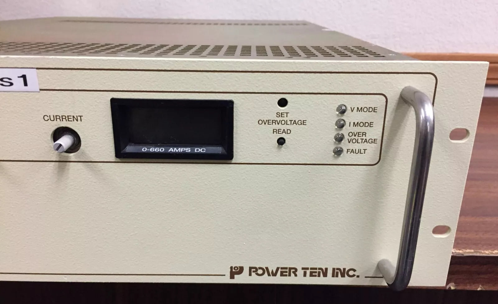 Heavy Duty DC Variable Power Supply Power Ten P63C-10660A 0-10V DC 0-660A