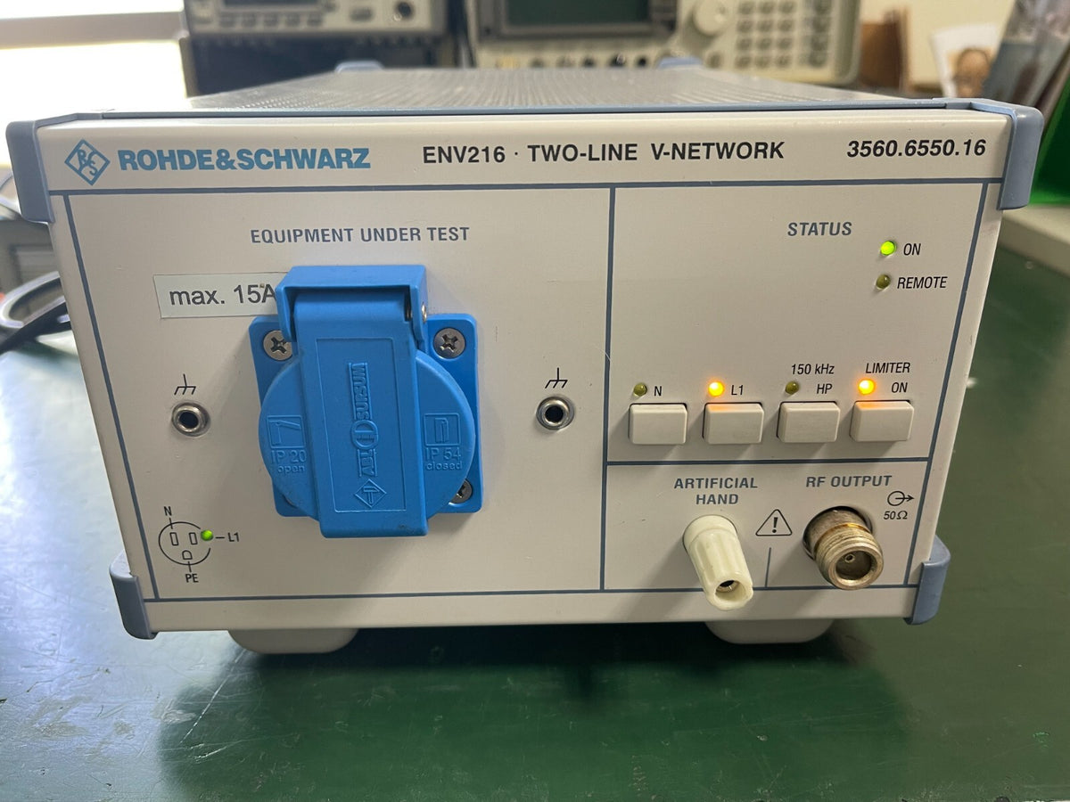Rohde & Schwarz ENV216 LISN TWO-LINE V-NETWORK , 3560-6550.16 _1295 - XG eqpt