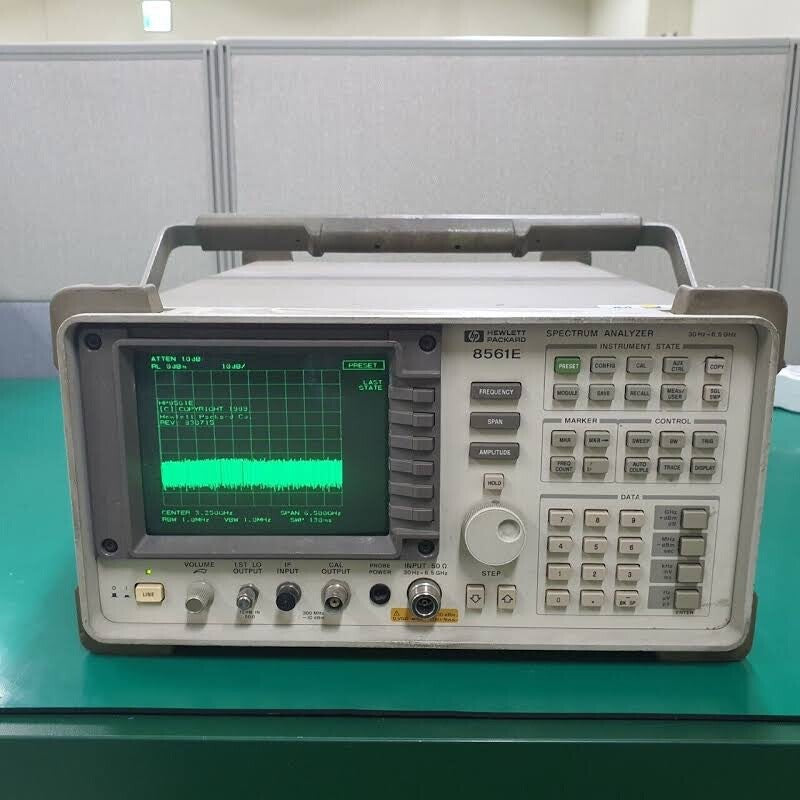 HP Agilent 8561E Spectrum Analyzer 20 Hz-6.5 Ghz Opt 1 Or 5 Can Be Added Free