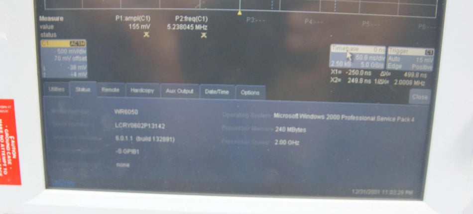 LeCroy WaveRunner 6050 4Channel 500MHz 5GS/s Oscilloscope AS-IS