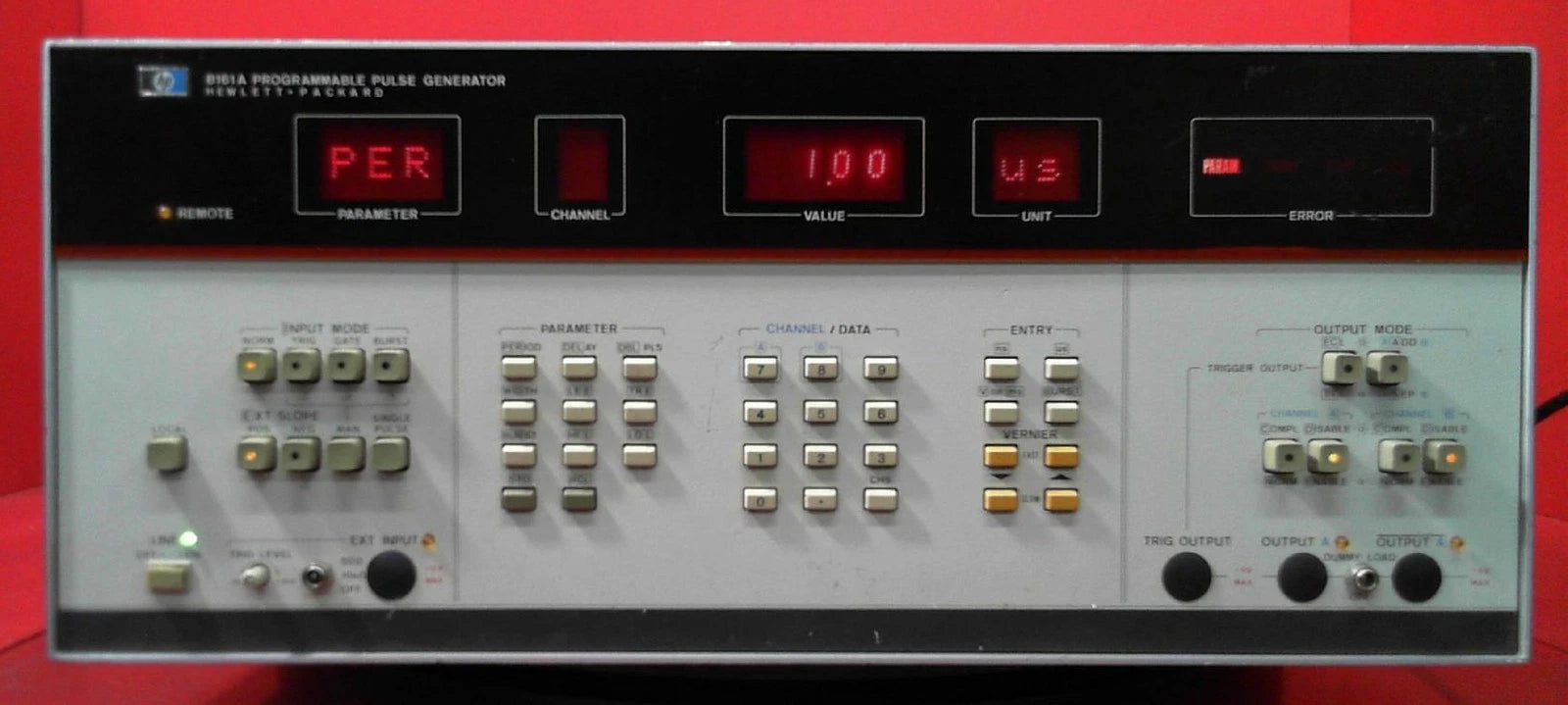 HP Agilent Keysight 8161A Programmable Pulse Generator 100MHz