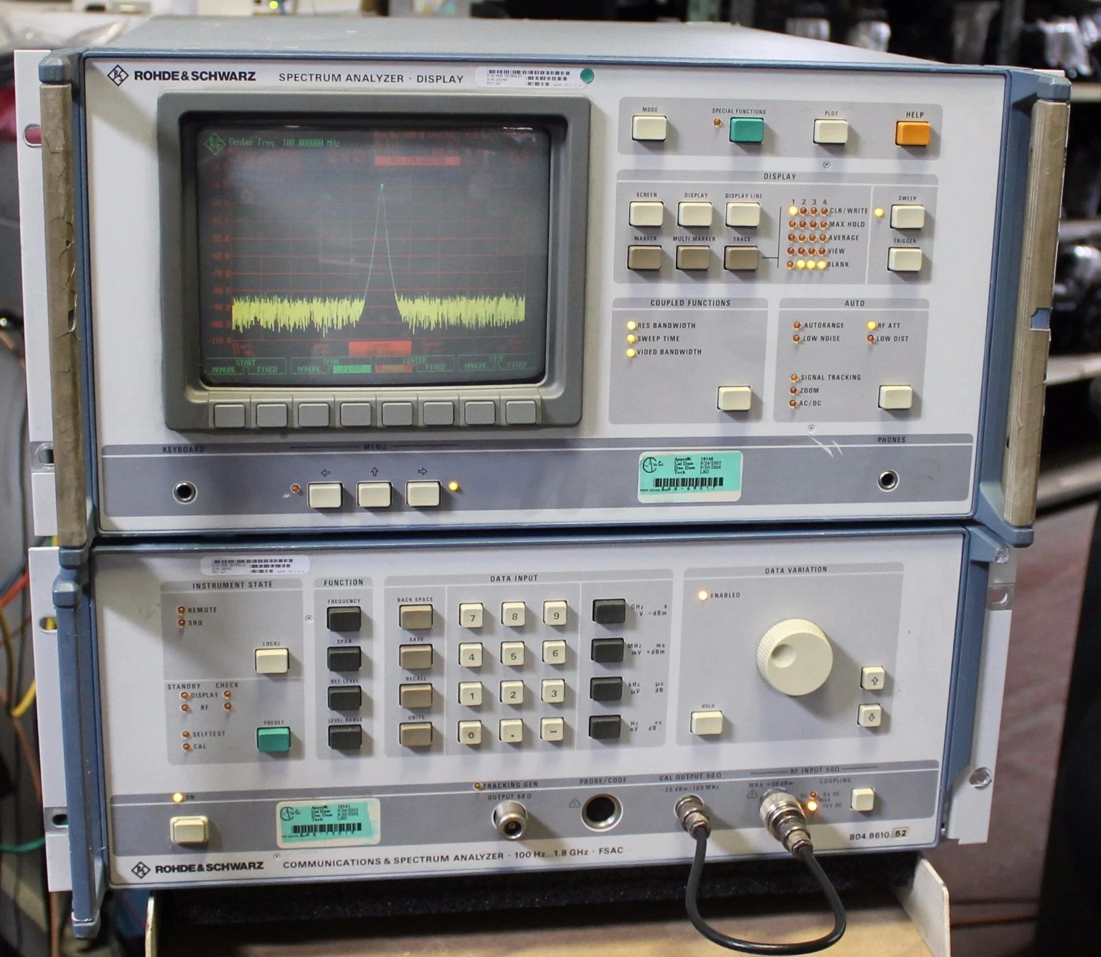 Rohde & Schwarz FSAC 100Hz to 1.8GHz Spectrum Analyzer w/ Display 804.8610.52
