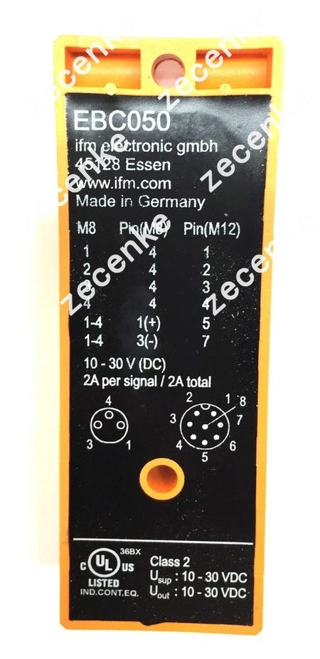 IFM Electronic Efector Splitter Junction Box Connector 4-Port Module EBC050 NOS