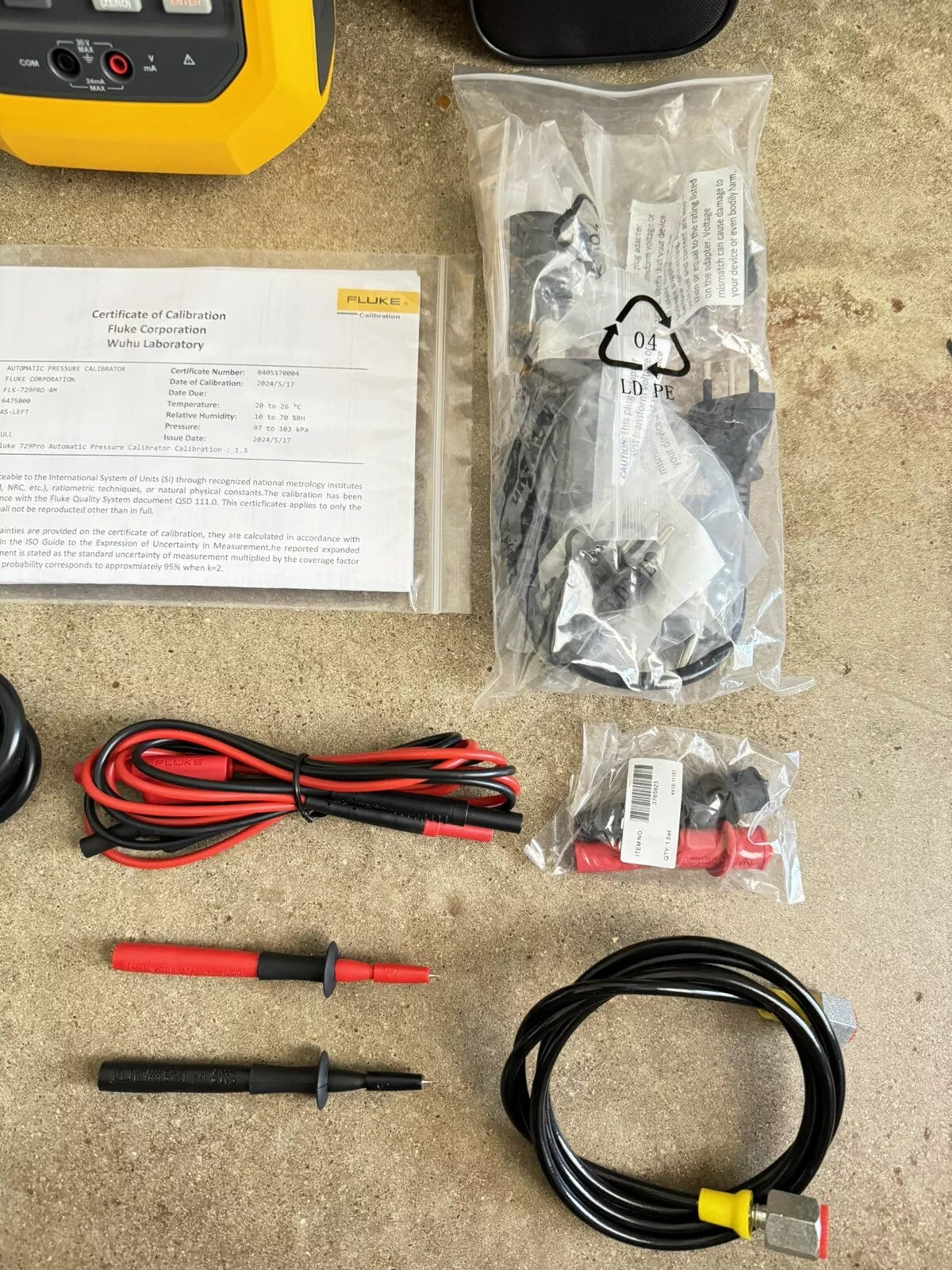 Fluke 729PRO 4M Automatic Pressure Calibrator MFG-2024/Calibrated2024-New Sealed