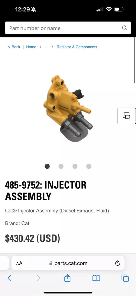 Caterpillar 485-9752 OEM Injector Assembly (NEW SEALED)