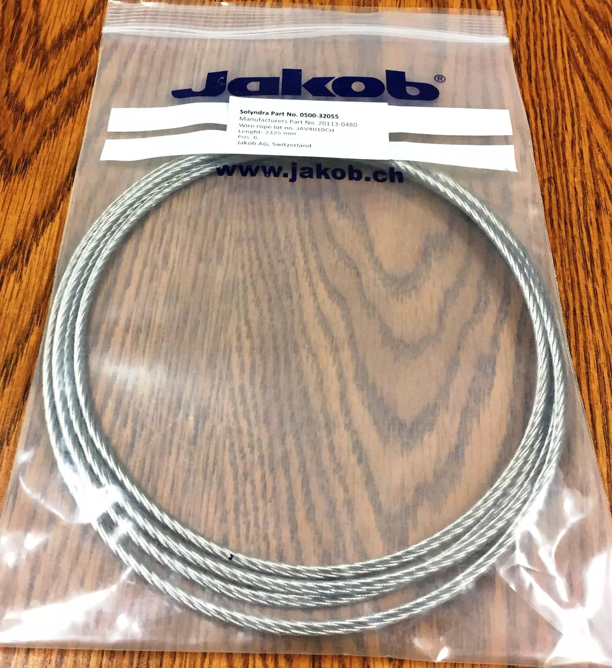 4mm Dia x 2325mm Long Endless Loop Stainless Steel Sling - Jakob 20113-0480