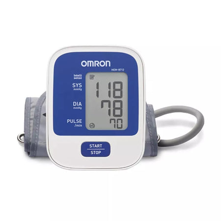 Omron HEM 8712 White Blue Blood Pressure Monitor