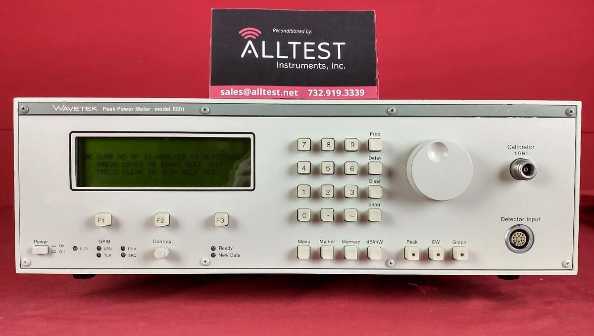 Wavetek 8501 Peak Power Meter for Precise Power Measurements