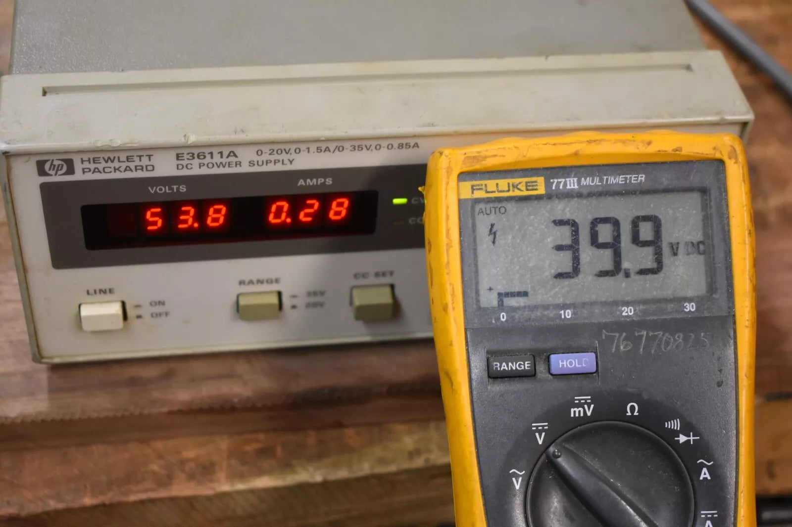 Portable Digital Multimeter with LCD Display and Test Leads