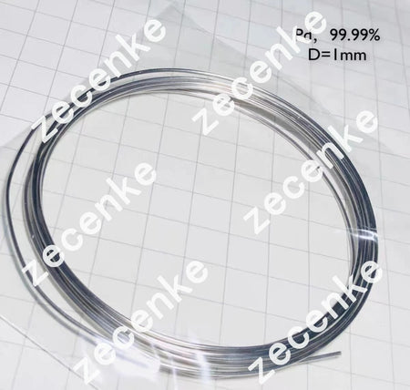 99.95% Purity Palladium Pd Wire Sample 1mm Diameter 10mm Length