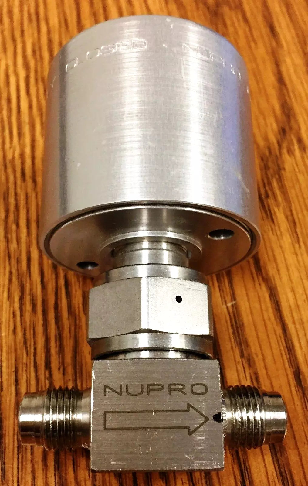 Nupro Swagelok SS-HBVCR4-C High Pressure Bellows Pneumatic Valve
