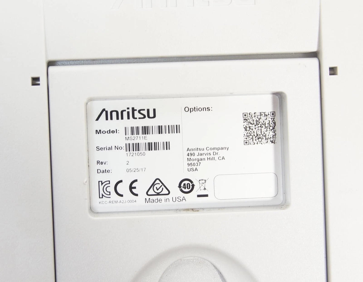 Anritsu MS2711E 100 kHz to 3 GHz Handheld Spectrum Analyzer
