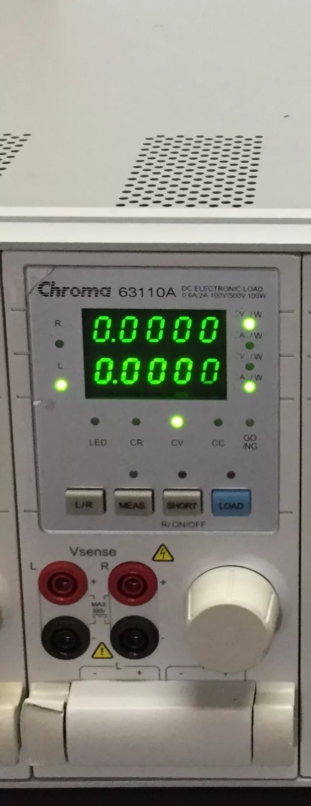 Chroma 63110A DC Electronic Load Module 0.6A-2A, 100V-500V, 100W