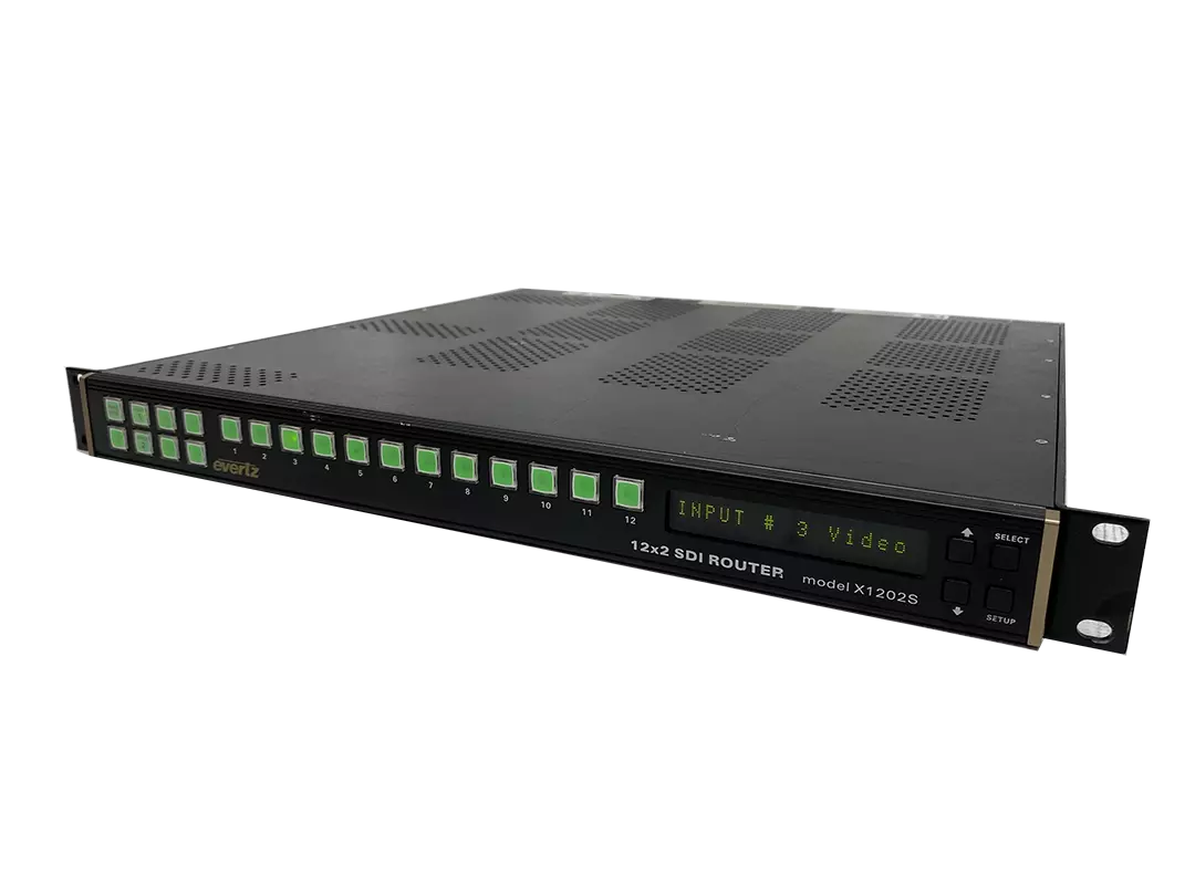 Evertz X1202S SDI Router 12x2: Compact Routing Solution for Video Production