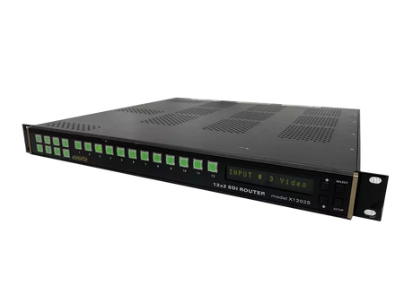 Evertz X1202S SDI Router 12x2: Compact Routing Solution for Video Production