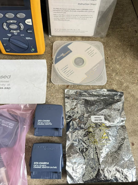 Fluke Networks DTX-1800 Cat6 Cat6a Cable Tester Analyzer Kit