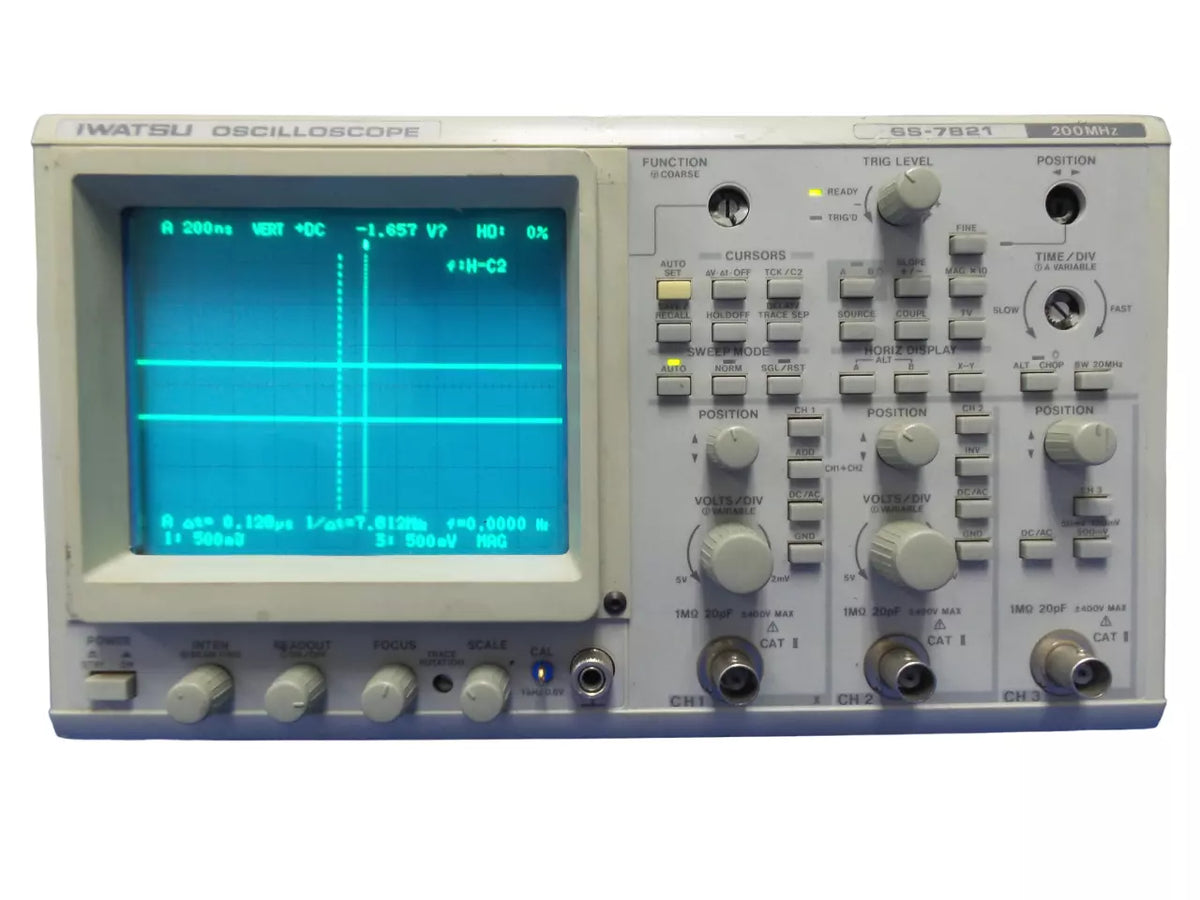 IWATSU SS-7821 Oscilloscope 200MHz - High-Quality Digital Testing Equipment