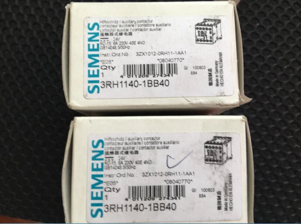 2pcs x 3RH1140-1BB40 DC24V Contactors for Industrial Use