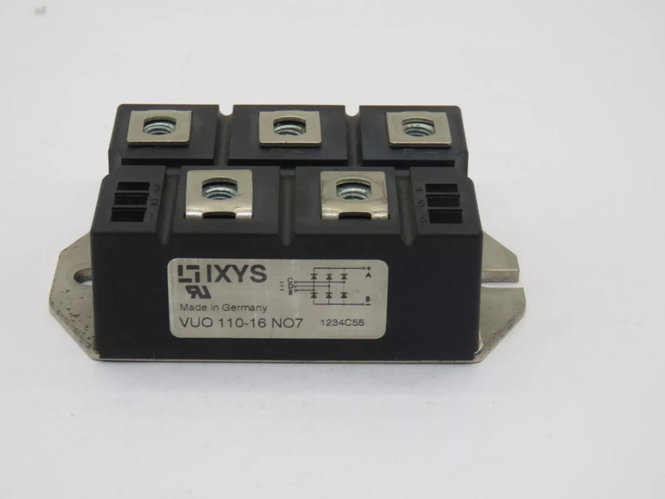 IXYS VUO110-16NO7 Bridge Rectifier Diode Module 5-Pole 1.6 kV 125A 1.46V