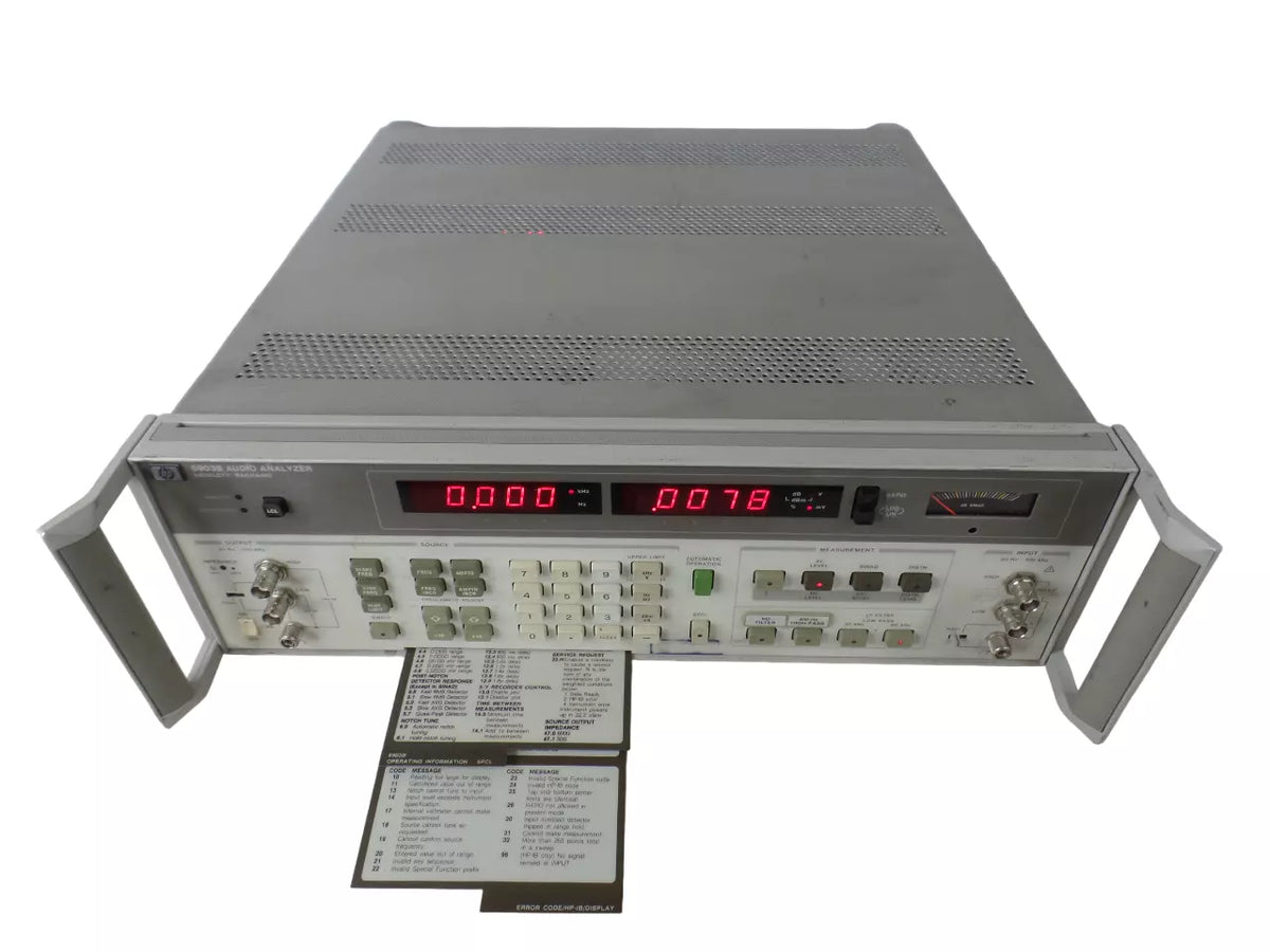 HP 8903B Audio Analyzer - High Precision Audio Testing Equipment