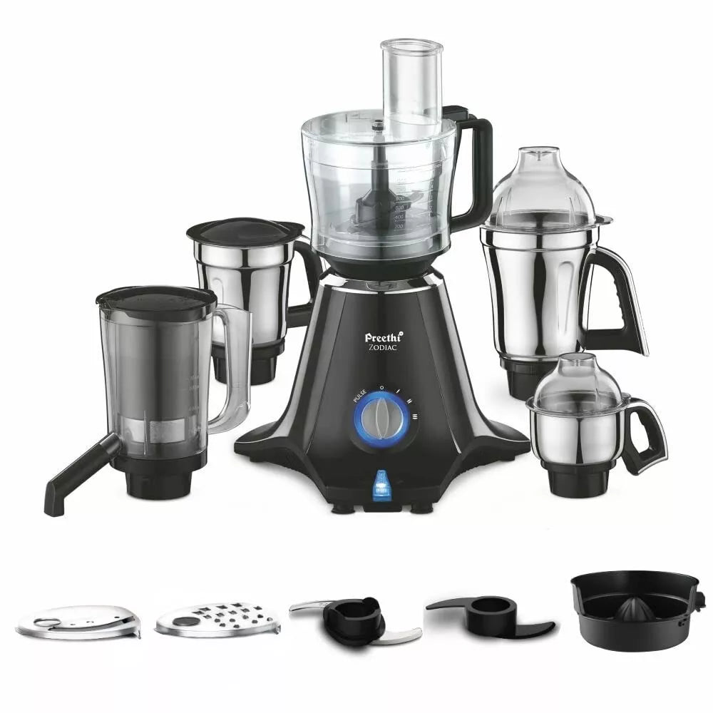 Preethi Zodiac MG-218 750W Mixer Grinder with 5 Jars