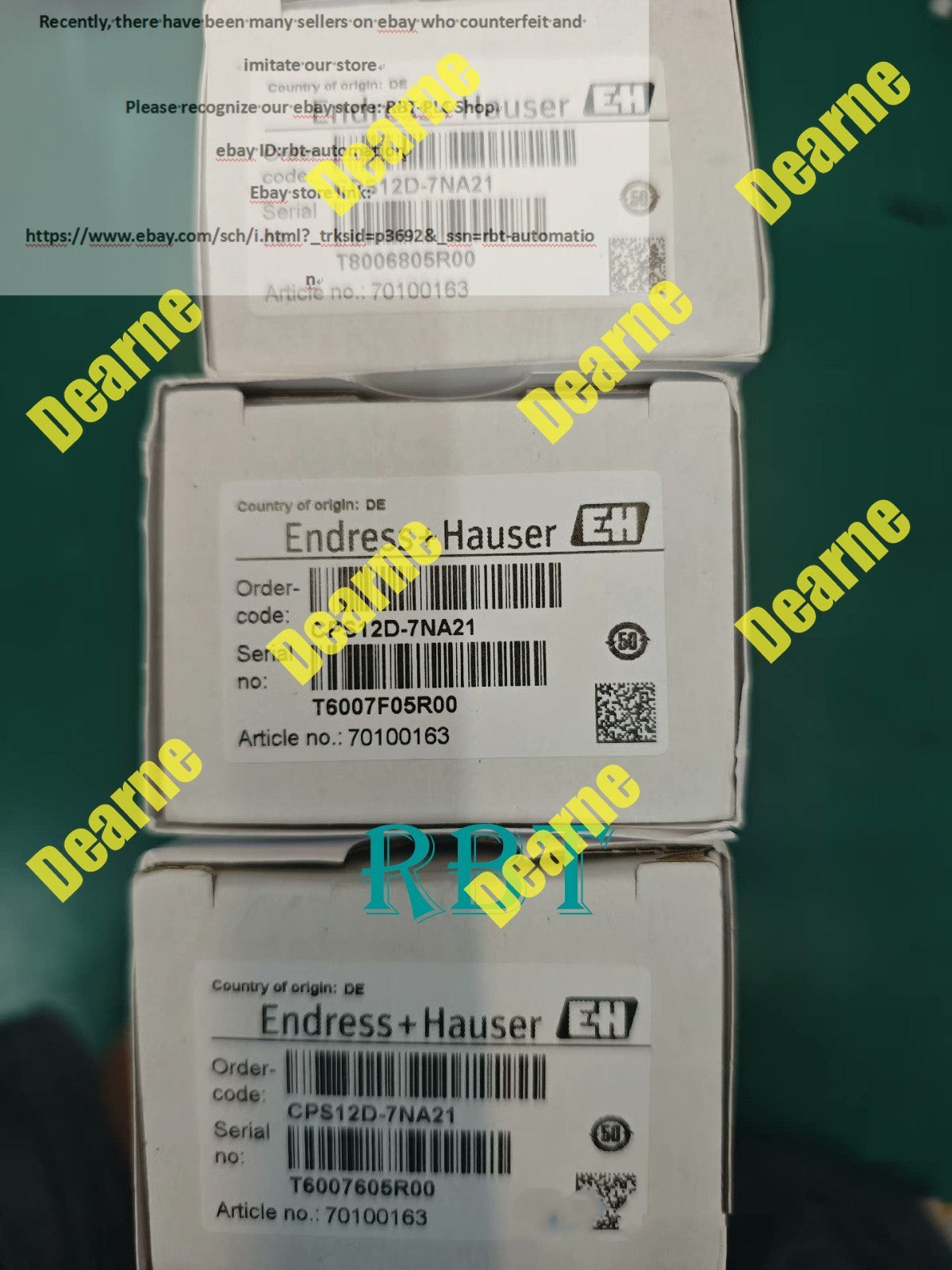 E+H CPS12D-7NA21 Electrode