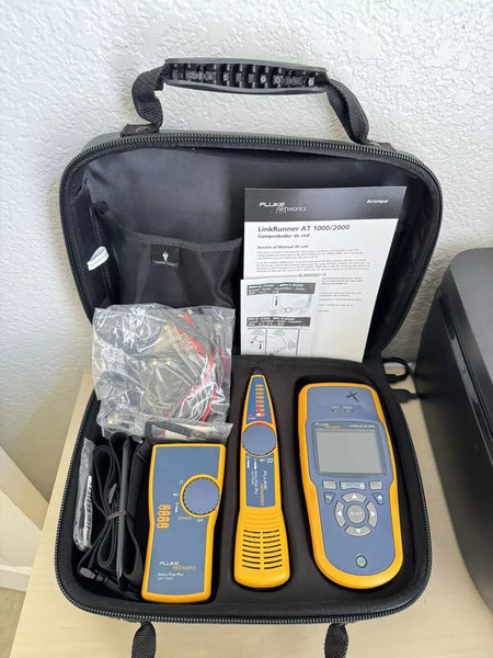 Fluke Networks LRAT-2000 LinkRunner AT-2000 Tester Kit (READ) Missing Port