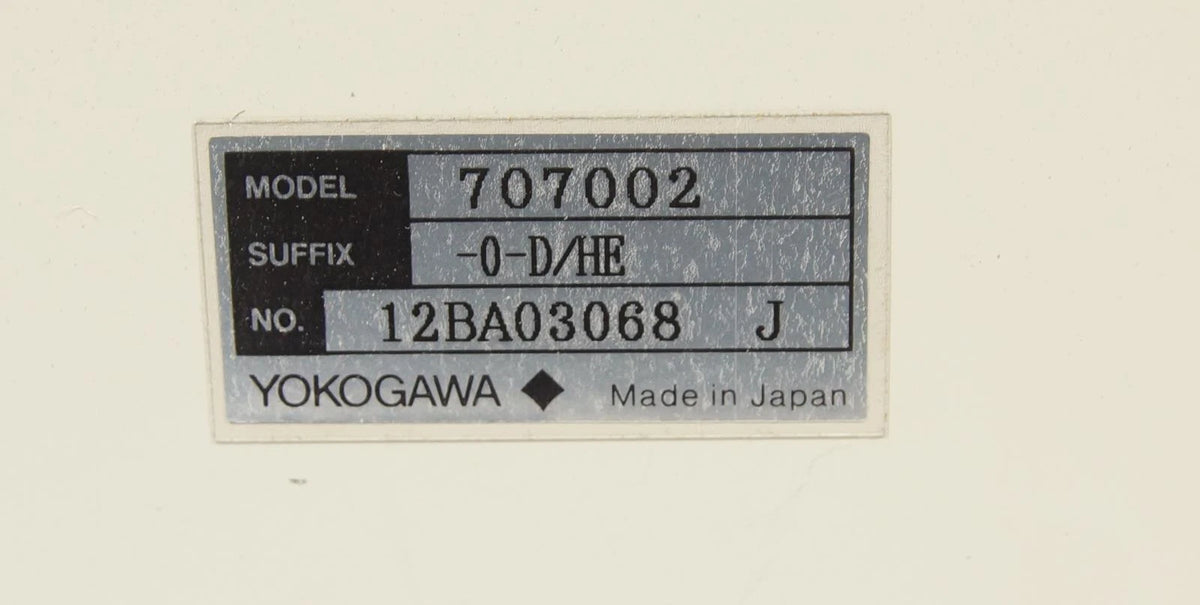 Yokogawa 707002 PC-based Measuring Instrument WE800 WE7052 WE7241 WE7271