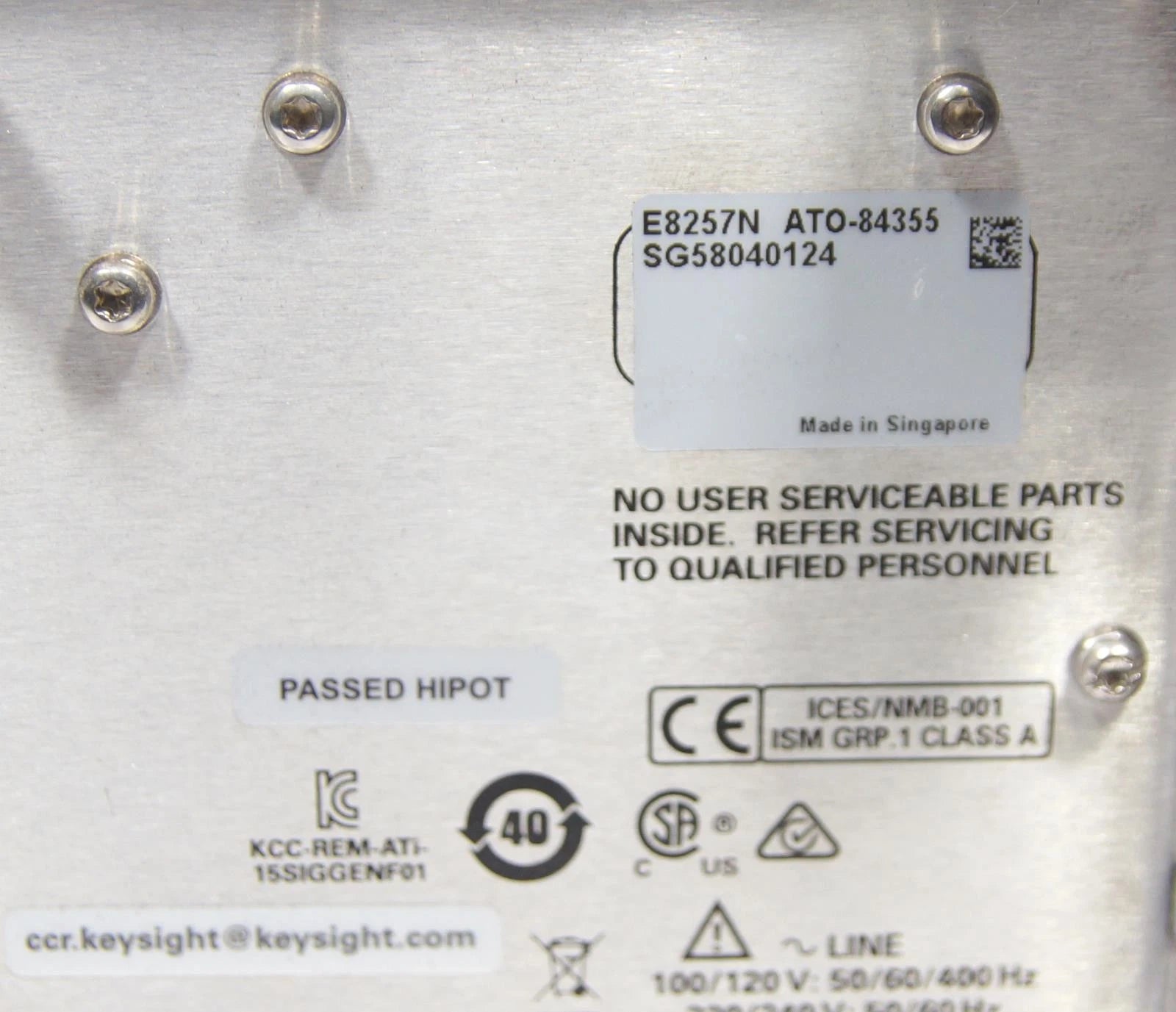 Agilent/ Keysight E8257N (E8257D) 40GHz PSG Sweep Generator OPT 007 1E1 UNT UNW