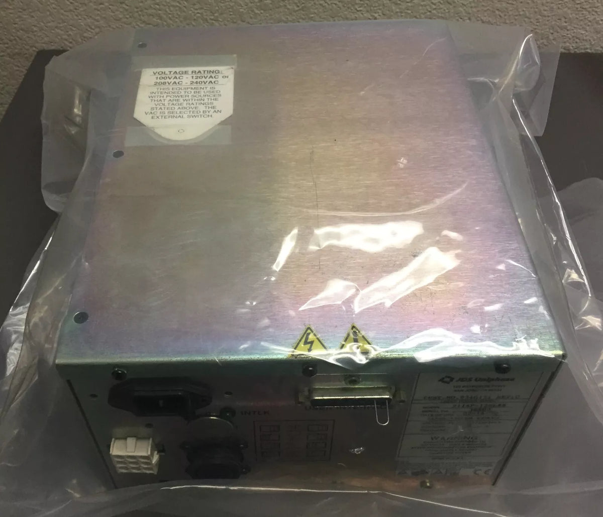 JDS Uniphase 2214-20SLMD Argon Laser Head with JDSU 2114P-12SLAB Laser Power Supply