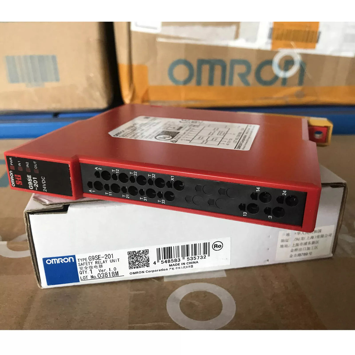 Omron G9SE-201 DC24V Safety Relay - 1PC, New in Box