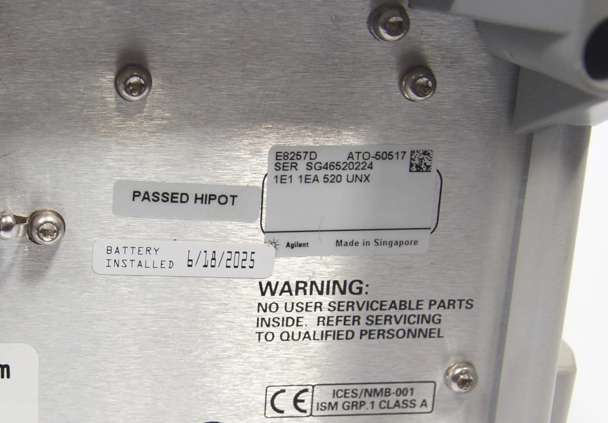 Agilent E8257D PSG 250kHz -20GHz Analog Signal Generator 1E1 1EA 520 UNW