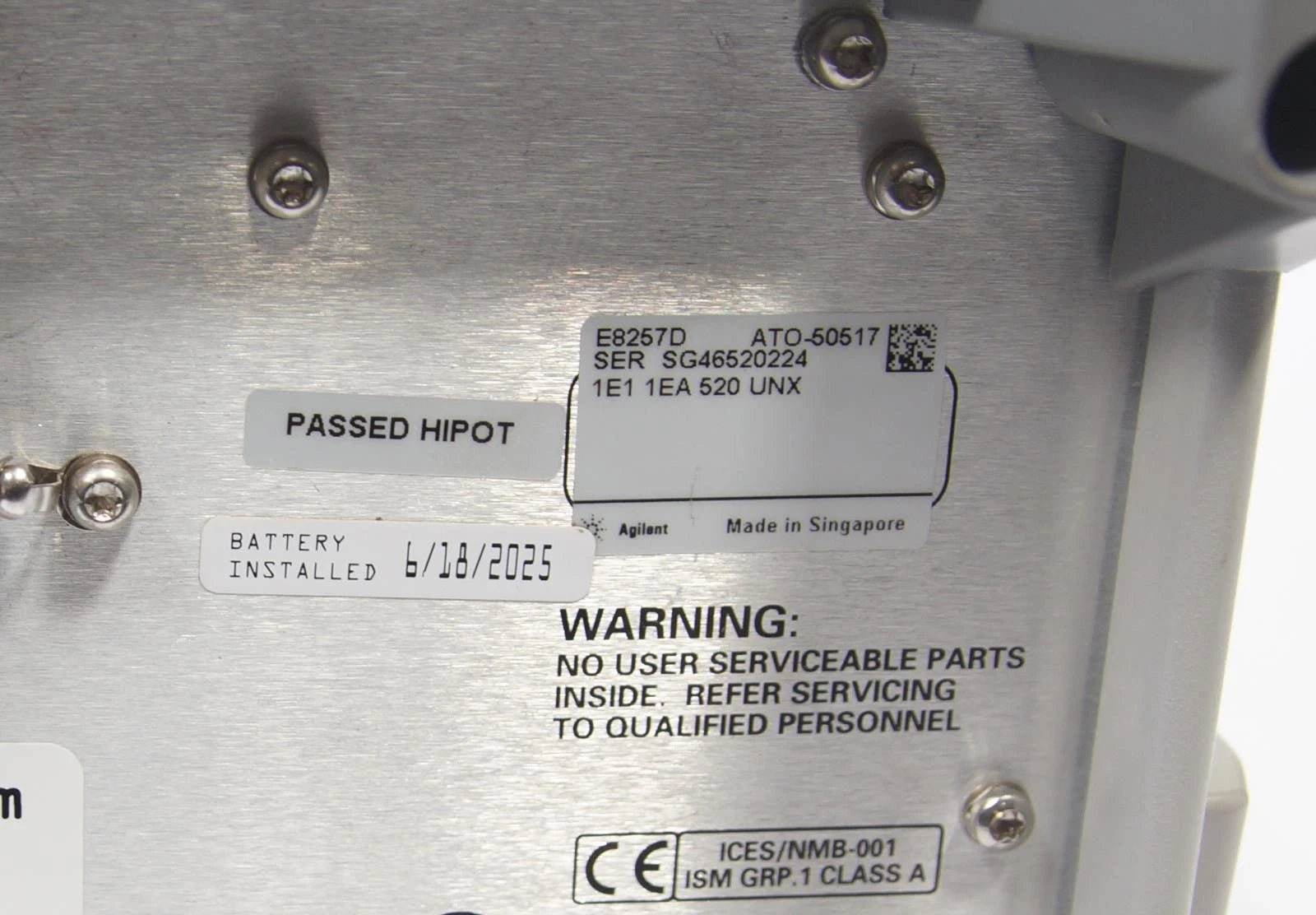 Agilent E8257D PSG 250kHz -20GHz Analog Signal Generator 1E1 1EA 520 UNW