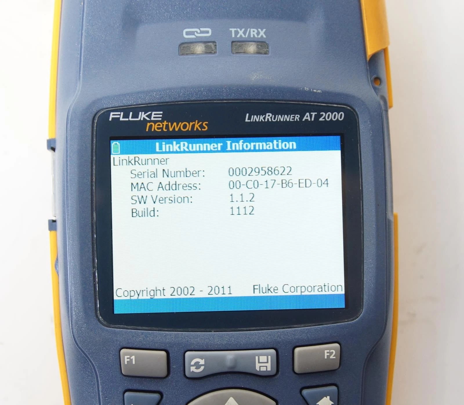 Fluke Networks LinkRunner AT 2000 Auto Tester LRAT-2000