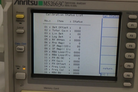 Anritsu MS2663C 9KHz-8.1GHz Spectrum Analyzer