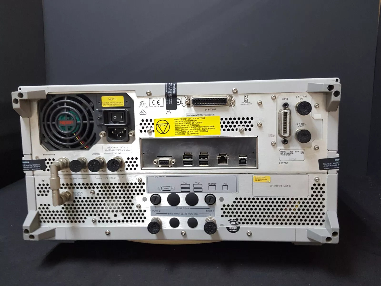 Keysight E5071C Network Analyzer 100kHz-8.5GHz Opt. Win7 285 1E5 (0795)