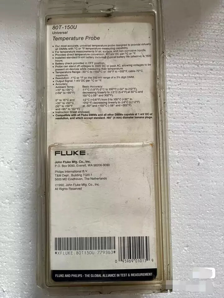 Fluke 80T-150U Temperature Probe